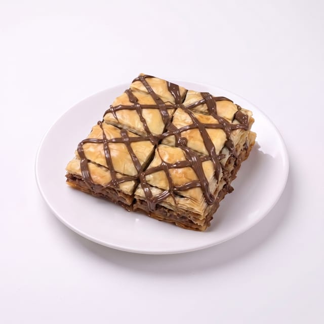 Homemade Chocolate Baklava.
