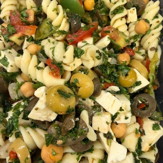 Olive Pasta Salad.
