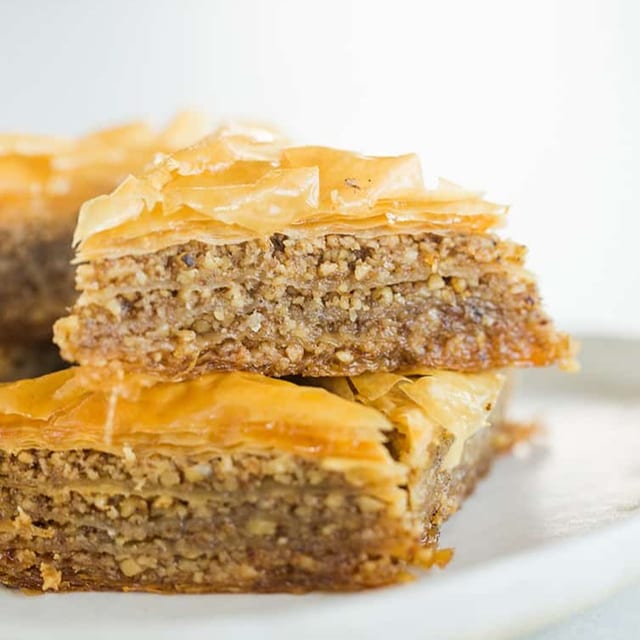 Homemade Walnut Baklava.
