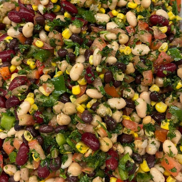 Mediterranean 5 Bean Salad.